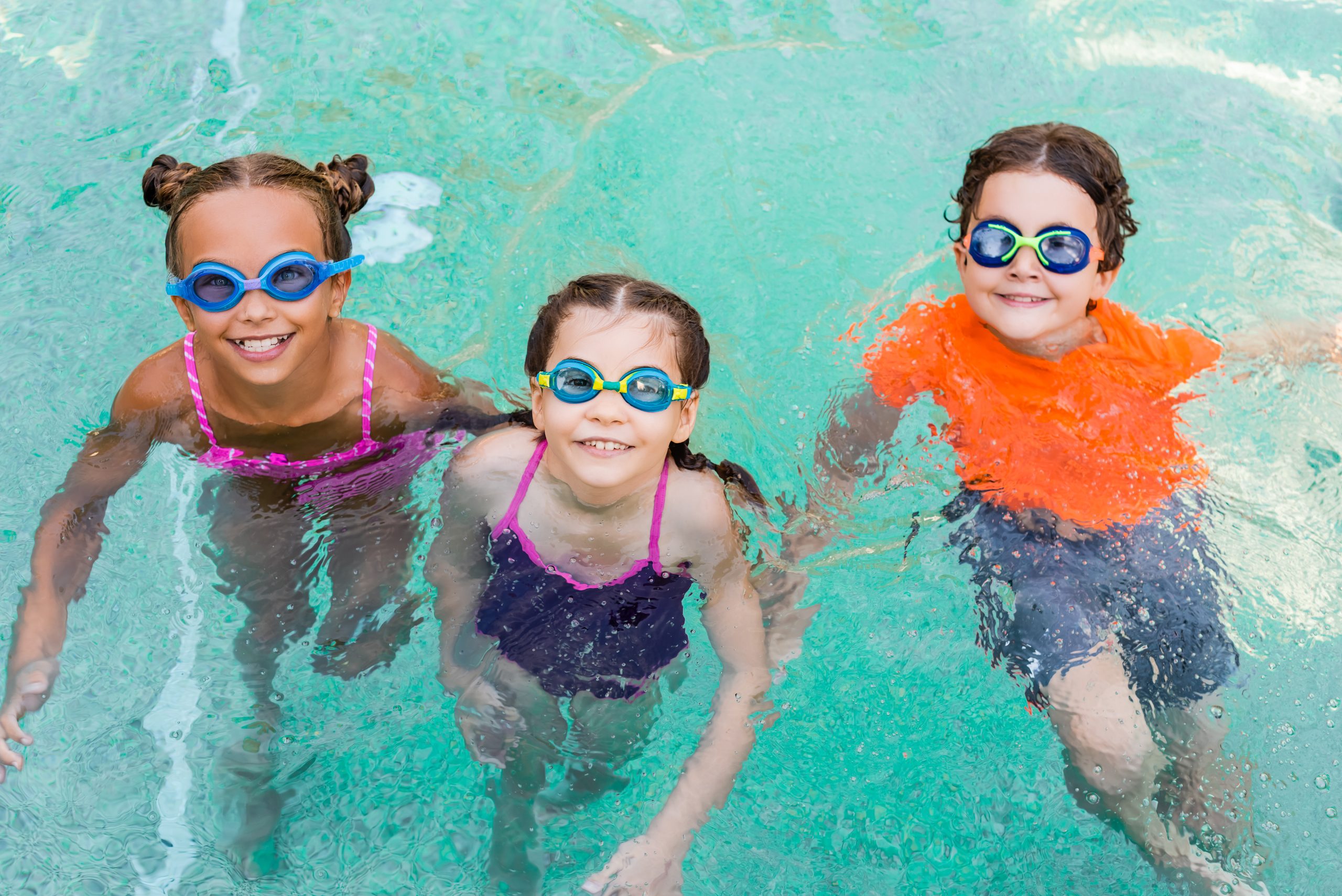 Children swimming