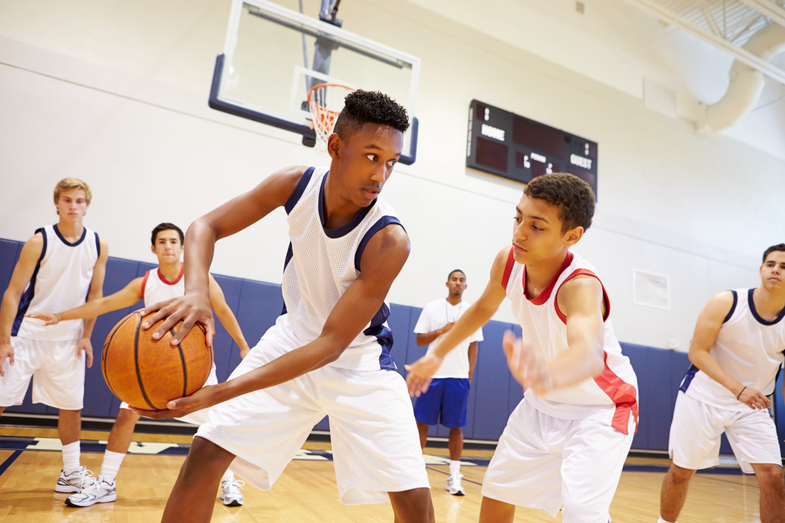 High School boys basketball team