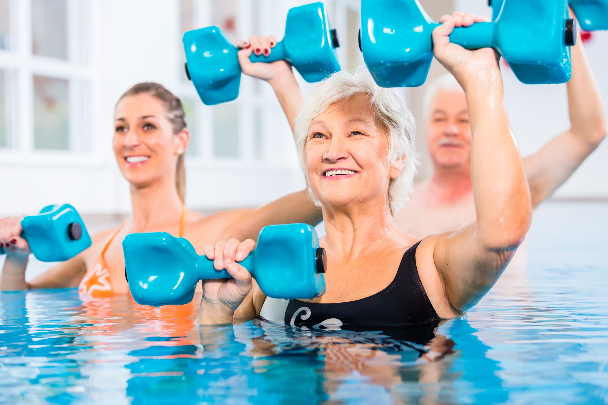 Aquaerobics fitness class