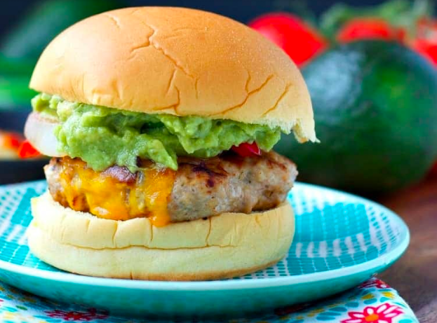 Chicken Fajita Burgers