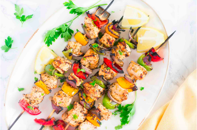 Grilled Mediterranean Chicken Kebabs