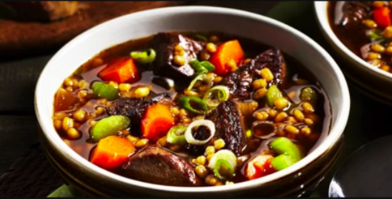 Low-Sodium Hearty Beef & Barley Soup