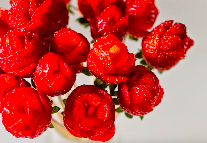 Strawberry Rose Bouquet